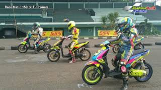 Race Matic 150 cc TU Pemula. RoadRace Brigif Cimahi 8 Mei 2021