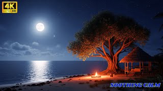 Hawaiian Moonlight by the Ocean – Relaxing Music for Sleep & Meditation