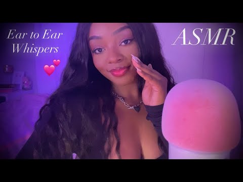 ASMR | Gentle & Slow Ear to Ear Whispers 🤍 With Soft Mouth Sounds 💕💋✨