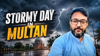🌩️ Stormy Day in Multan | Dust Storm & Beautiful Rain 🌧️