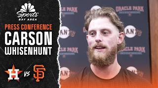 Giants pitcher Carson Whisenhunt details adjustments made after win vs. Astros | NBC Sports BA