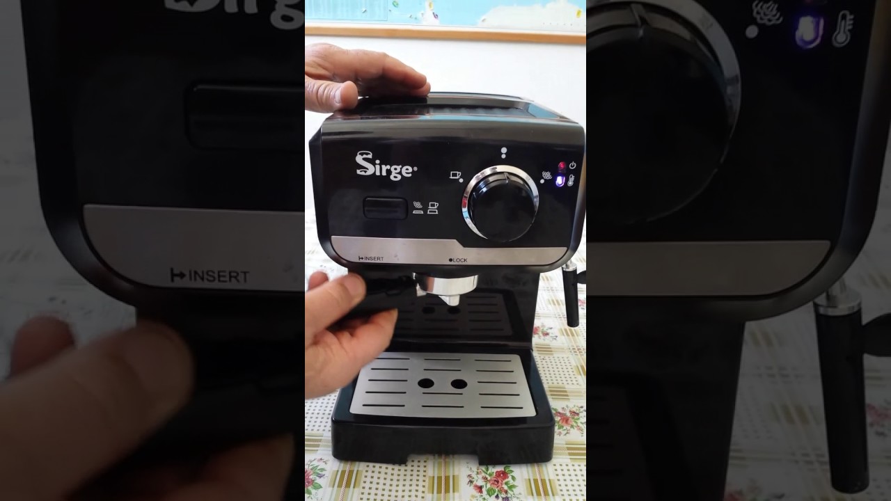 Macchina per caffè espresso e cappuccino Sirge - YouTube