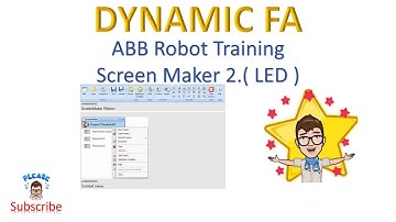 ABB Robot ScreenMaker 2 (LED) RobotStudio Programming Simulation