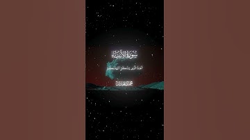 سُـورَةُ الأَنْبِيَـــاء |35-37| القارِئ #محمد_اللحيدان #راحة_نفسية #تلاوة_خاشعة #تلاوة_هادئة #قرآن