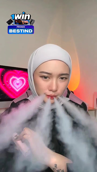 cute Muslim girl vape tricks hijabi girl smoking girl hookah bar hukka bar vaping #shorts