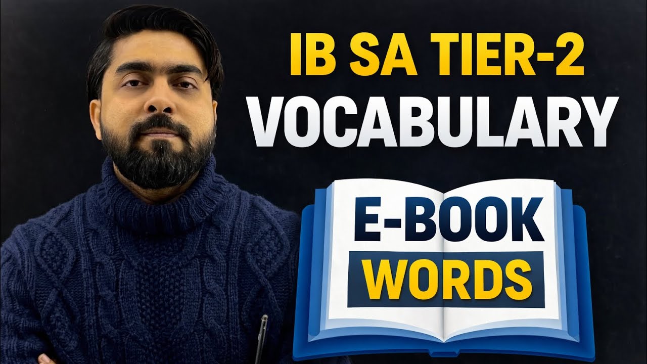 IB SA Tier-2 Vocabulary 📘 | E-Book Based Words for Translation | Must Watch
