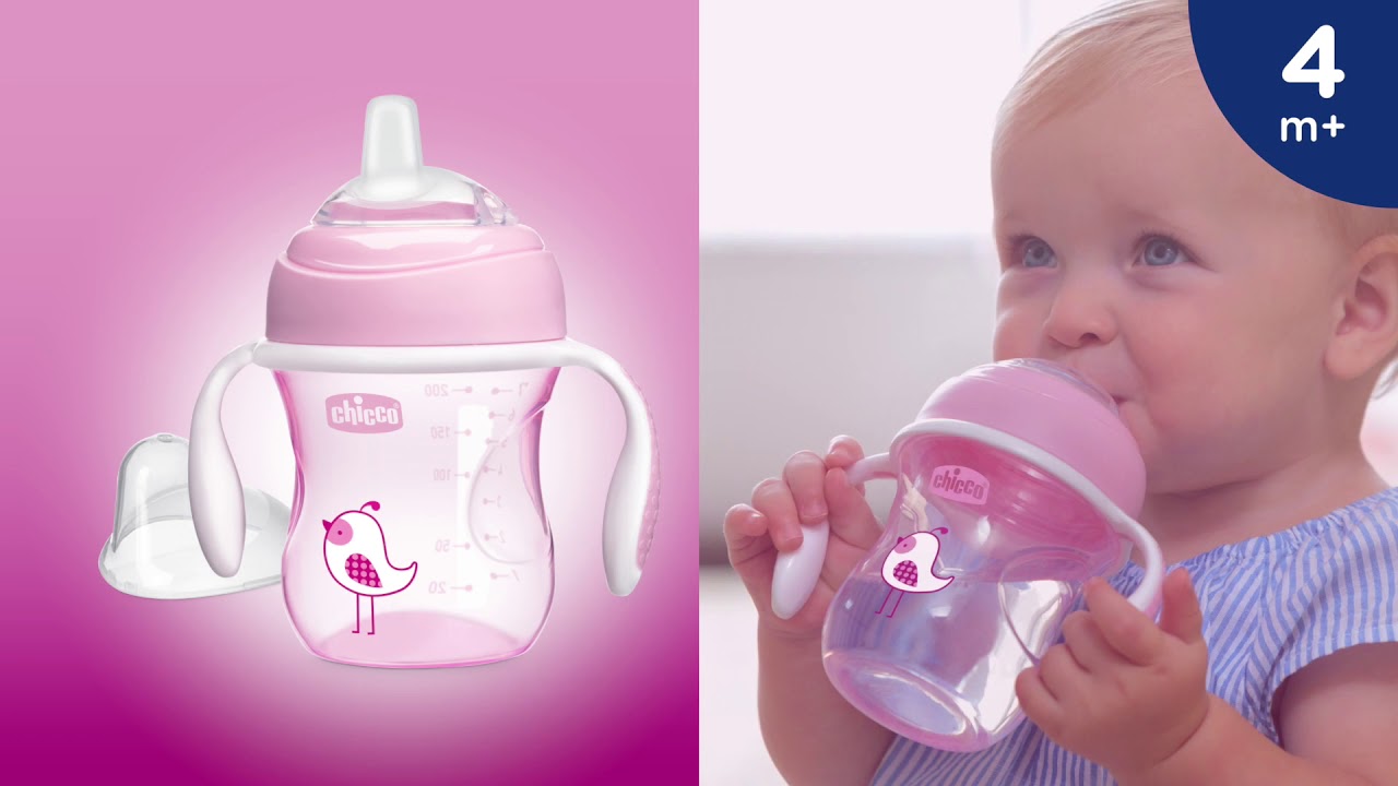 Chicco Silicone Spoon 6 Months+ Pink x2