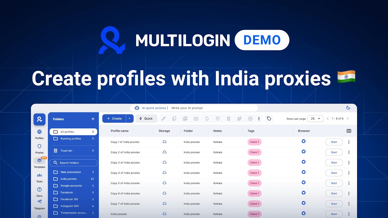 How to use India proxies in Multilogin — step-by-step guide