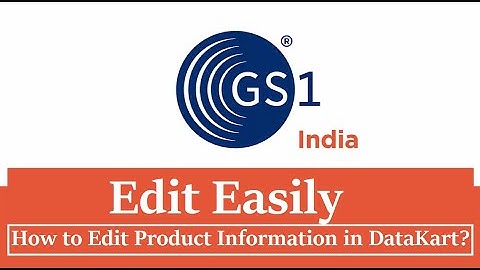How to Edit Gs1 Barcode in Hindi | Barcode Video Tutorial | (GTINs) using DataKart