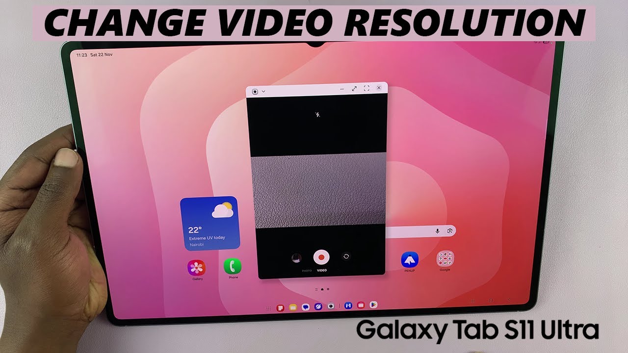 Samsung Galaxy Tab S11 Ultra: How To Change Video Resolution - YouTube