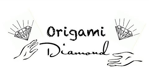 DIY origami diamond