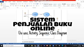 Sistem Penjualan Buku Online (Use Case Diagram, Activity Diagram, Sequence Diagram, Class Diagram)