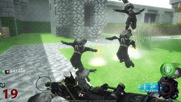 CoD WaW: Custom Zombie Map Minecraft Village Remastered (Gun Game) SOLO part 4 (END) (PC) ᴴᴰ