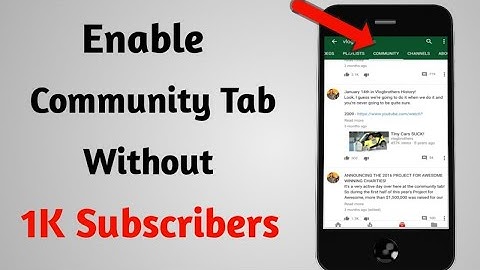 How To Enable Community Tab Without 1K Subscribers / Community Tab Without 1K Subscribers / Tamil /