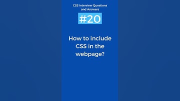 How to include CSS in webpage | CSS Interview Questions and Answers Part - 20 #css #shorts #viral