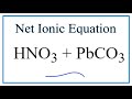 Net Ionic Equations and Spectator Ions