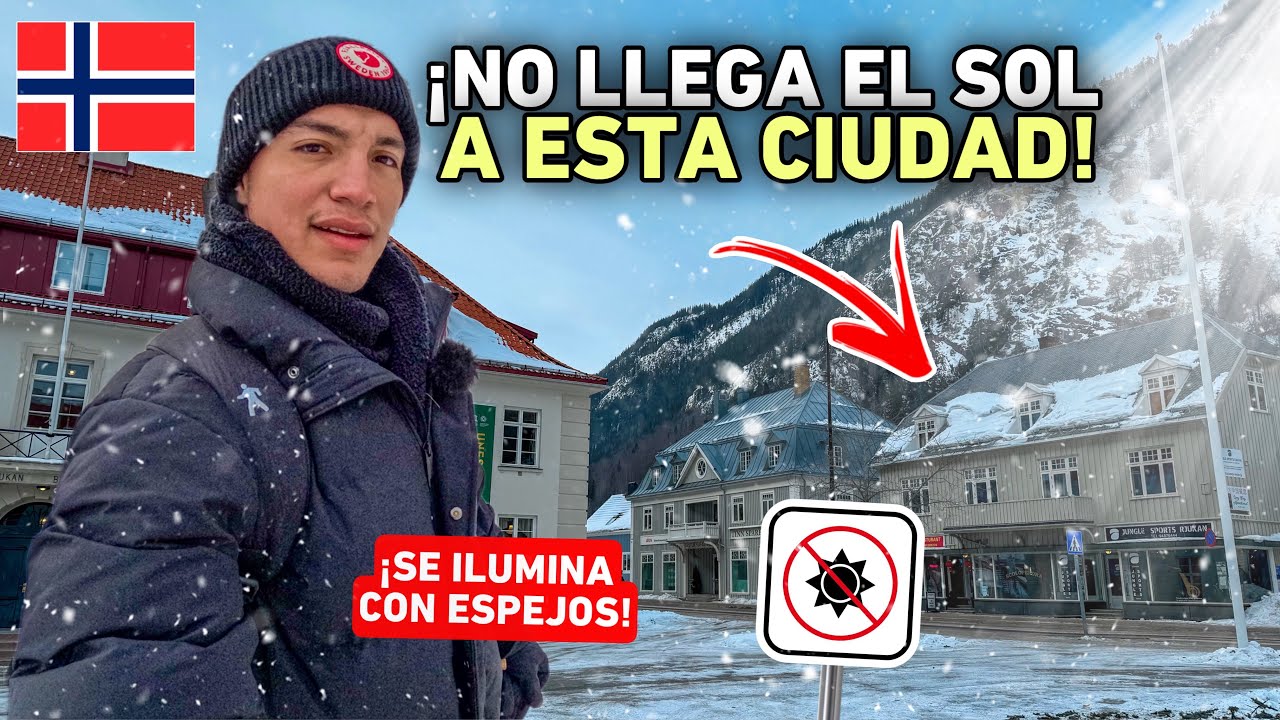 ¡La ciudad NORUEGA que se ILUMINA con ESPEJOS GIGANTES! 🇳🇴 Rjukan