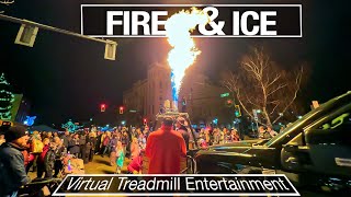 Christmas Stroll Crowds and Flame Thrower - 4k City Walks - Videos for Treadmill by City Walks 998 views 6 months ago 23 minutes