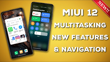 Miui 12 Multitasking New Features & Navigation | App cards Mini Window New Featurs Comparison Review