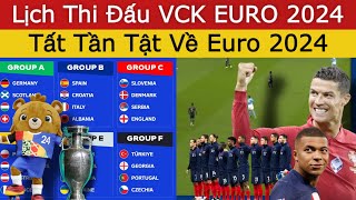 🛑 Lịch Thi Đấu VCK EURO 2024 | Xem trực Tiếp Tại Đâu? | Tất Tần Tật Về Euro 2024