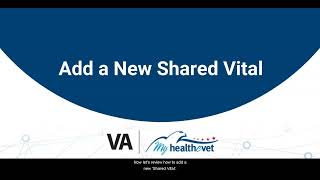 My HealtheVet: Patient-Generated Health Data