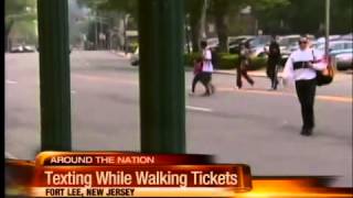 Texting while you walk