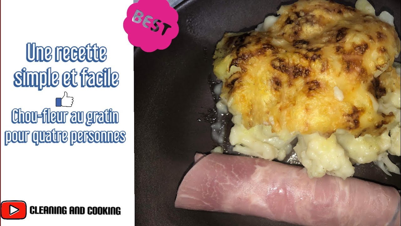 Gratin Au Chou Fleur Recette Rapide Et Facile Pour Toute La Famille Youtube