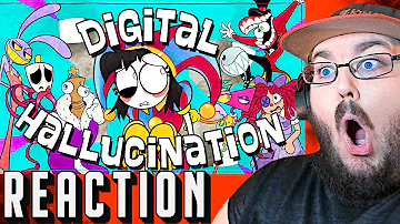 【The Amazing Digital Circus Song】Digital Hallucination (LYRIC VIDEO & ANIMATION) REACTION!!!