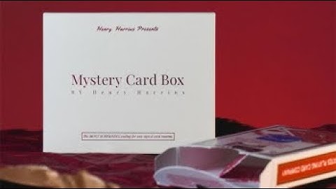 Check out Mystery Card Box by Henry Harrius at MJMMagic.com (see link below)