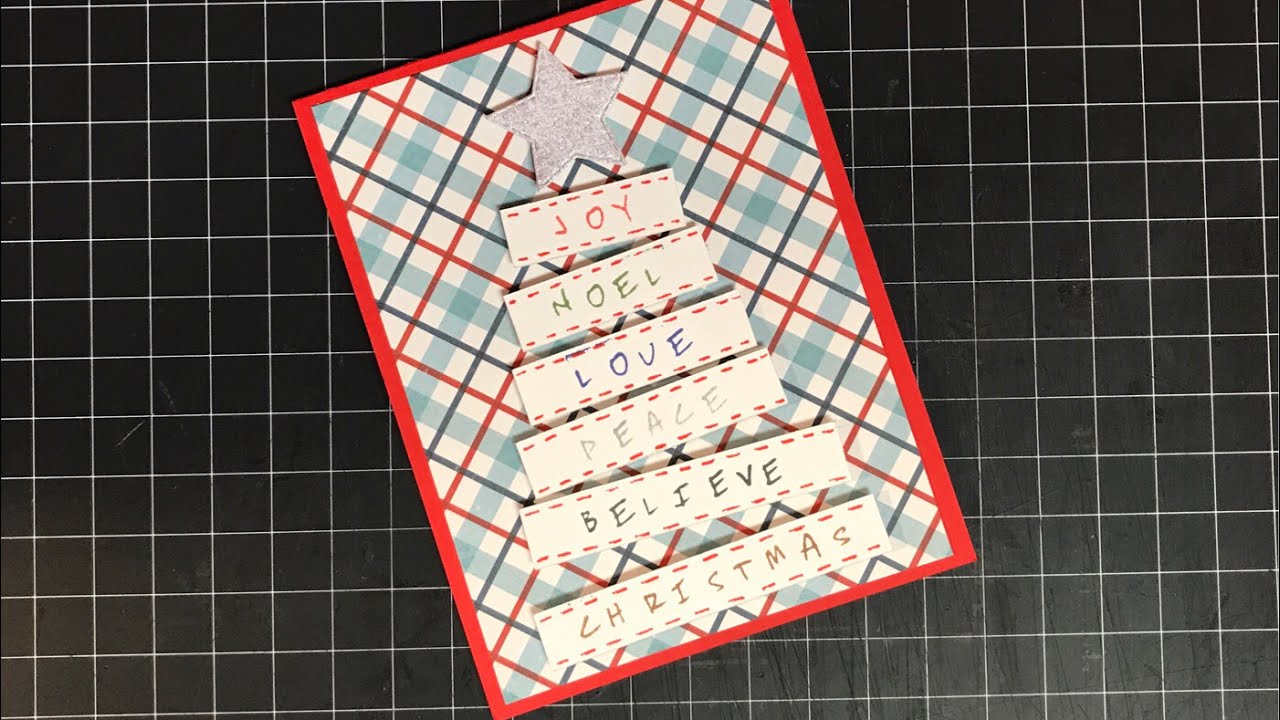 Christmas Tree card from Clickable Letters and Nuvo Hybrid Inks - YouTube
