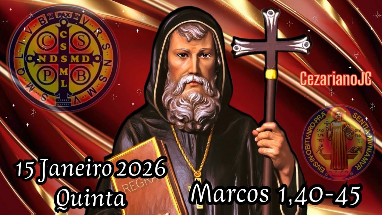 EVANGELHO DO DIA 15 DE JANEIRO 2026 - QUINTA - MARCOS 1,40-45