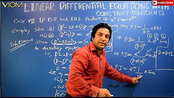 Case 8 Linear Differential Equation With Constant Coefficients By Mir Shabir