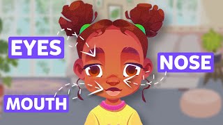 Body parts in English for kids | English vocabulary for toddlers