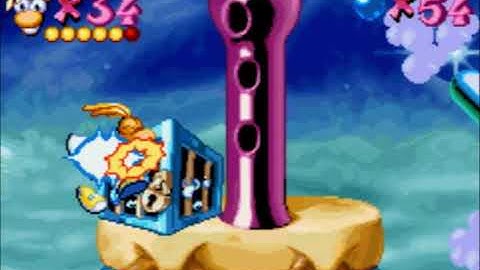Rayman Advance 100% - Mr Saxs Hullaballoo - GBA Cages Locations