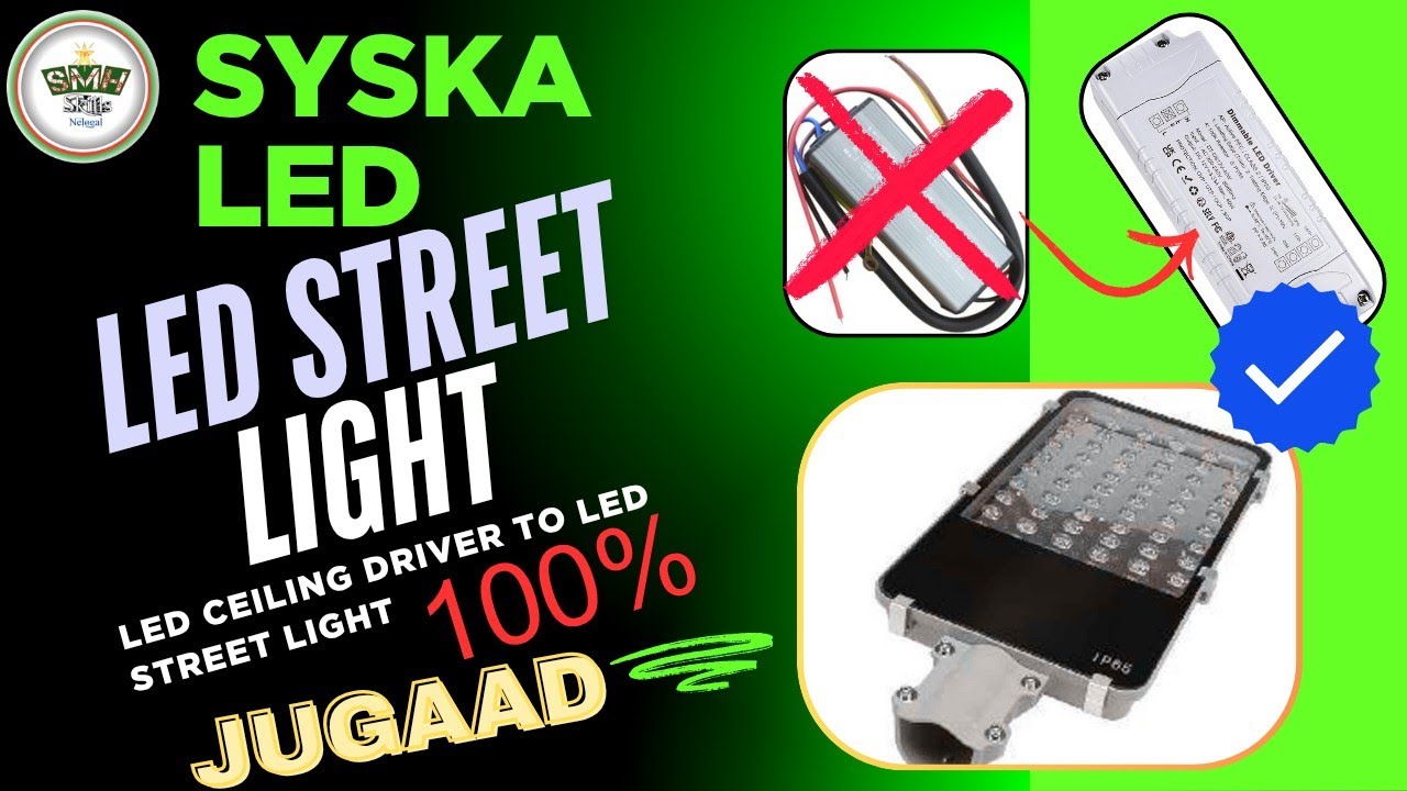 SYSKA LED Street Light 60W||Driver Not WORK||Ceiling Light Driver Testing Is Ok||Indian Jugad Repair