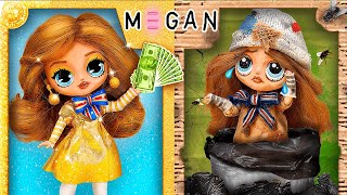 Бедная vs богатая М3ган / 30 идей для кукол ЛОЛ ОМГ