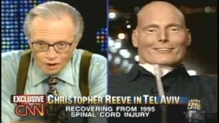 Christopher Reeve on Larry King Live - pt1