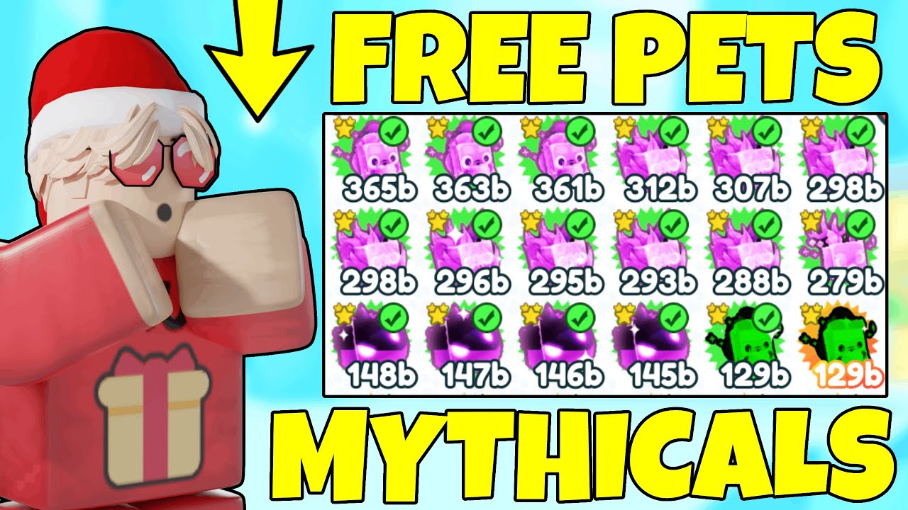 🔴 CHRISTMAS UPDATE FREE PET GIVEAWAYS PET SIMULATOR X! YouTube