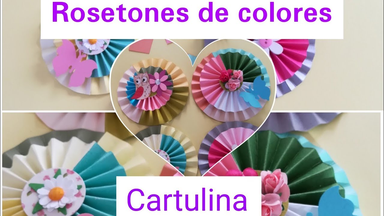 como-hacer-rosetones-de-colores-rosetonesdepapel-youtube