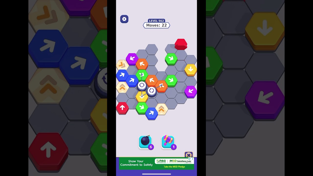 HexaAway Level 562 Walk Through 