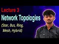 C N Lecture 3. Network Topologies | Star, Bus, Ring, Mesh, Hybrid | 🔥Nextera Tech🔥.
