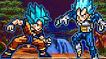 GOKU SSB VS VEGETA SSB | GAME JUMP FORCE MUGEN V7 PC | Full 578 Characters