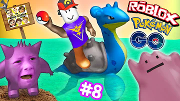 ROBLOX #8: POKEMON GO GET THAT LAPRAS!  Banana Smash Your Face! (FGTEEV Gameplay)