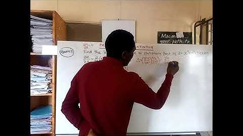Partial Differentiation: Location and Distinction of Stationary Points