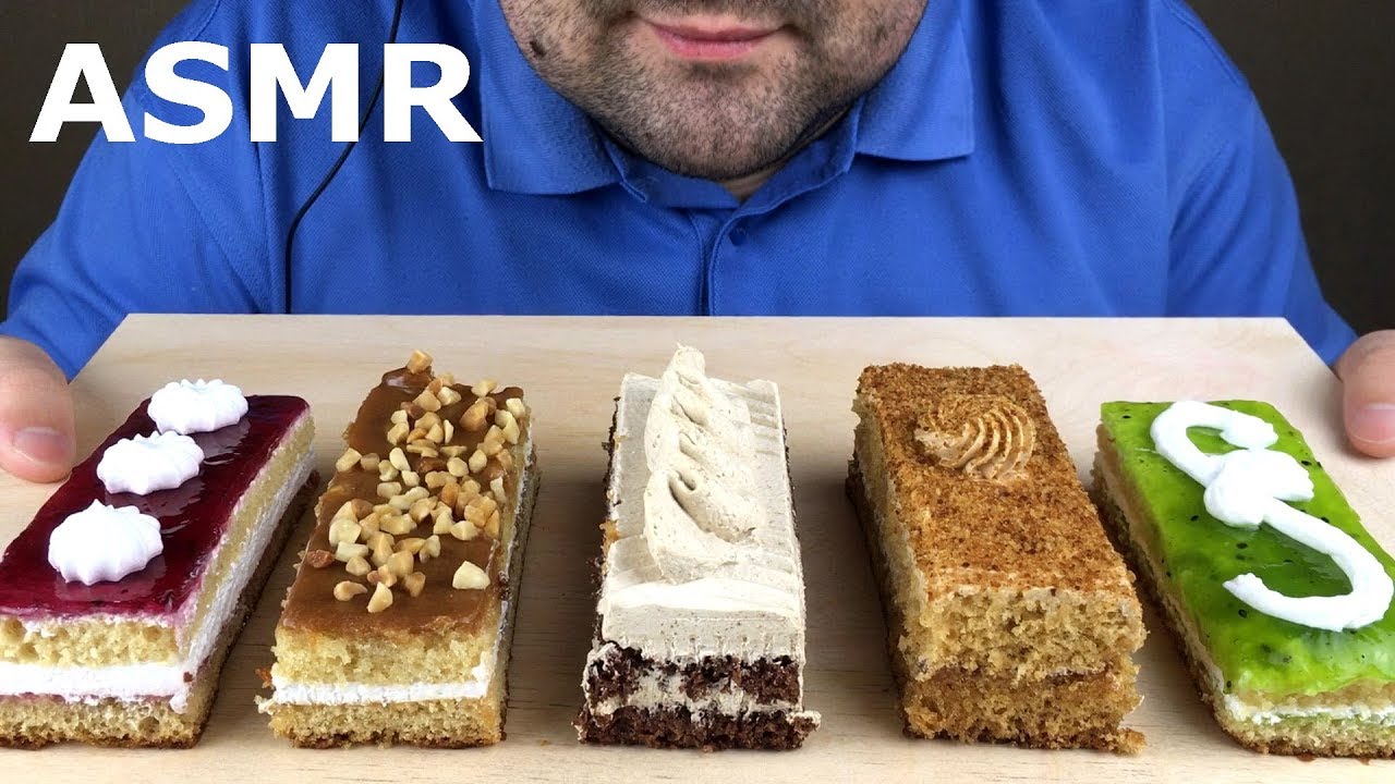 ASMR ASSORTED CAKES (Relaxing Eating Sounds) Mukbang *NO TALKING* no talking book pdf