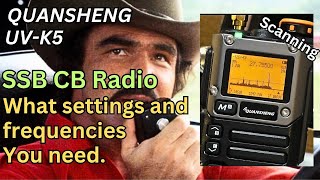 Quansheng UVK5. How to scan the SSB CB Radio band. (Egzumer V.022)
