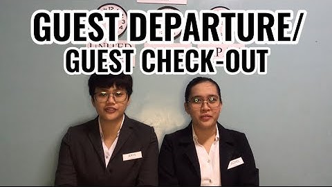 Hotel Check-Out Procedure| FRONT OFFICE OPERATIONS