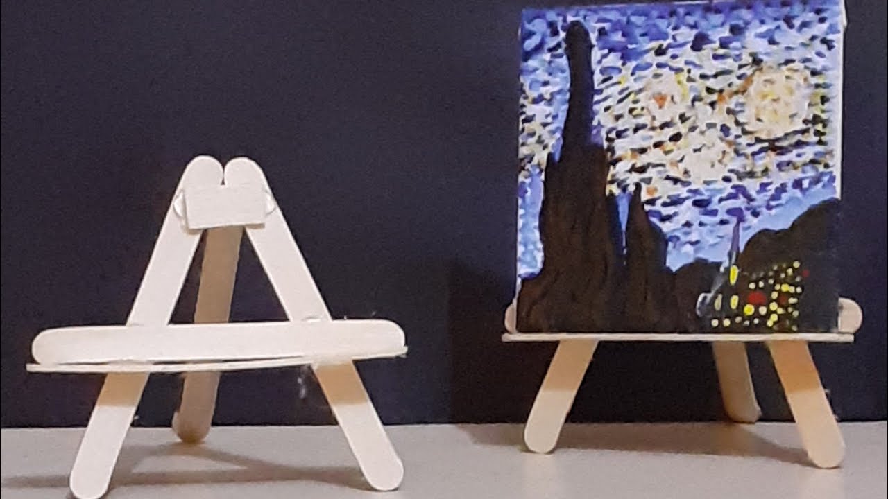 Easy mini popsicle Easel . DIY YouTube