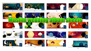 Muslim wedding album sheets Free download
