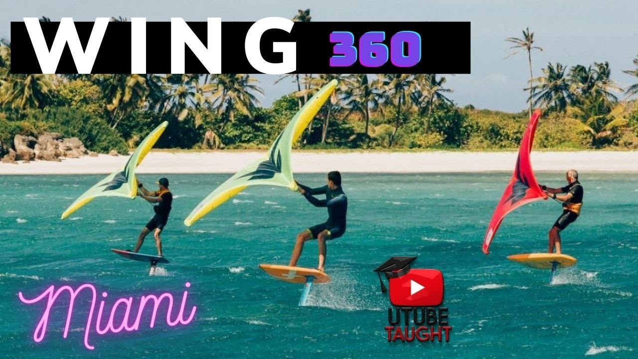 How to Wing Foil in Miami - Drag/Pinch screen to look around Jibe with the  - You pick your view